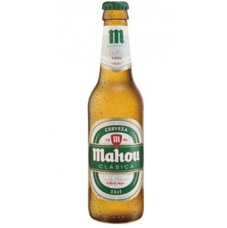 cerveza mahou clasica 25 cl pack de 24 unidades