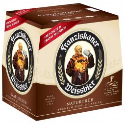 cerveza franziskaner botella de 50 cl pack de 24 unidades