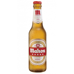 cerveza mahou 5 estrellas botella 33 cl
