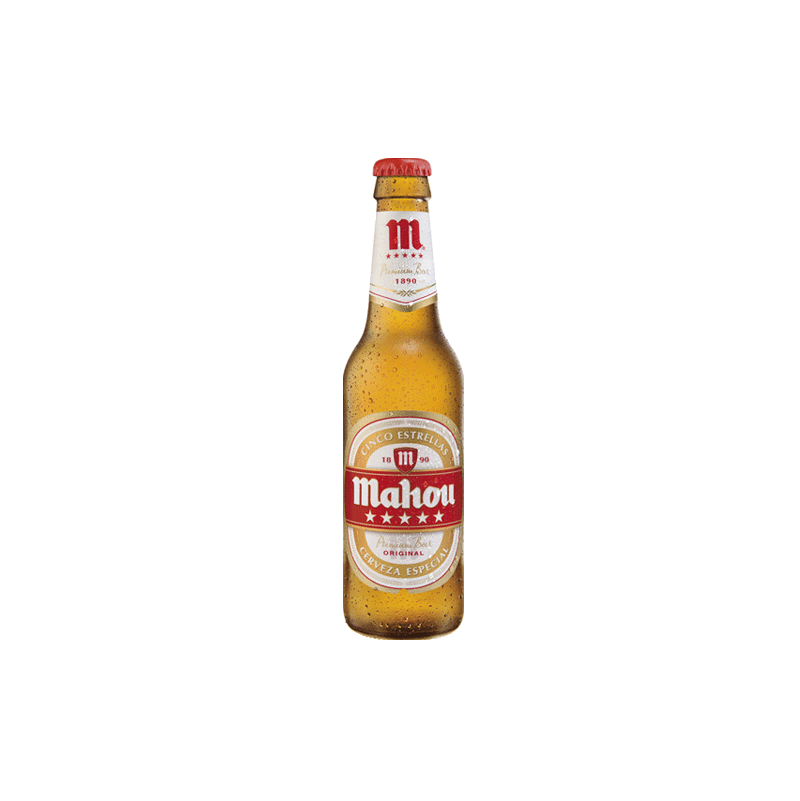 cerveza mahou 5 estrellas botella 33 cl