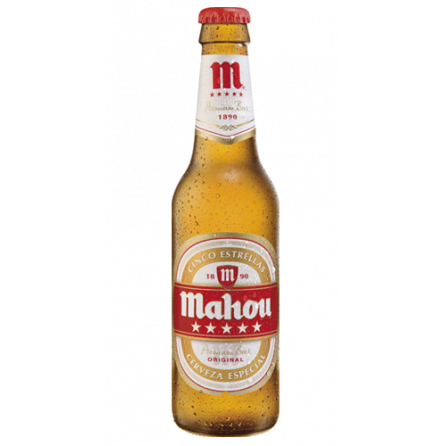 cerveza mahou 5 estrellas botella 33 cl