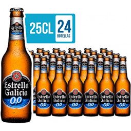 cerveza estrella galicia 0,0 pack 24 unidades