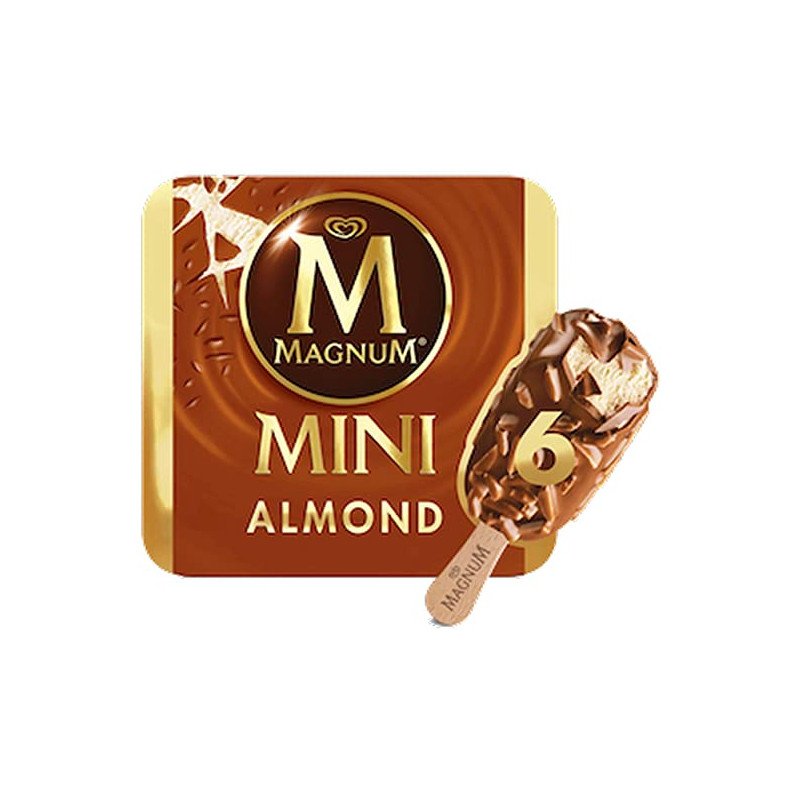 magnum mini almendras pack de 24 unidades
