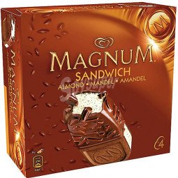 magnum sandwich almendras pack 20 unidades