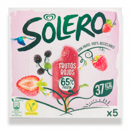 helado frutos rojo solero
