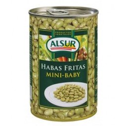 habas fritas mini baby alsur lata 420 gr