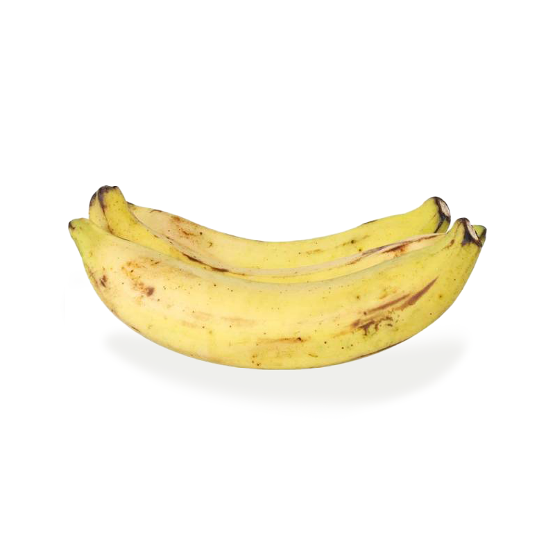 platano macho maduro amarillo