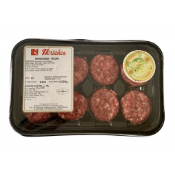 mini hamburguesas de ternera 8 unidades de 30 gr