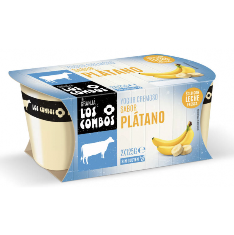 yogur cremoso platano los combos