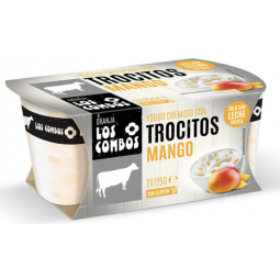 yogur cremoso trocitos mango los combos