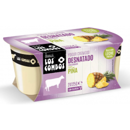 yogur cremoso desnatado piña los combos