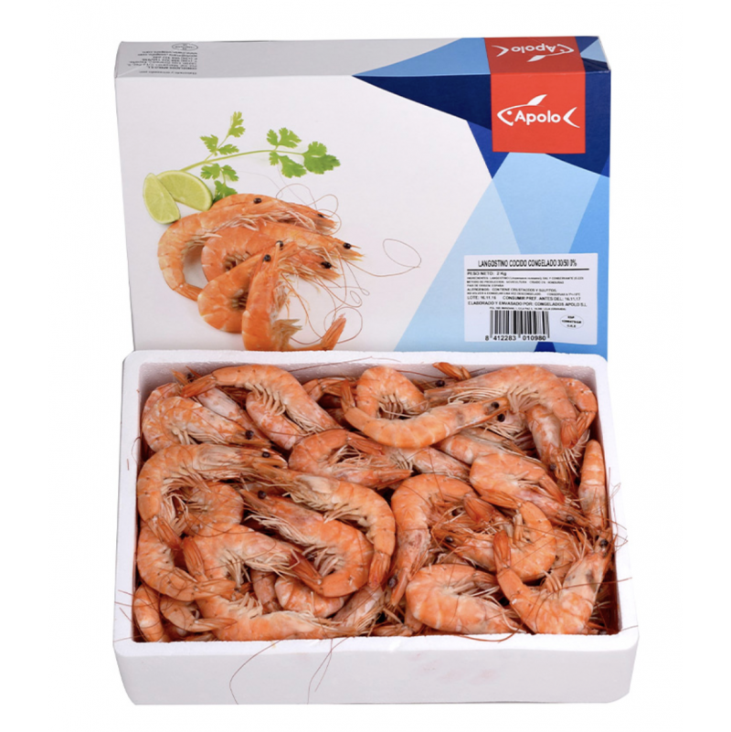 langostino cocido caja 2 kilos