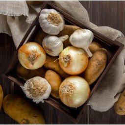 caja patatas ajos y cebollas