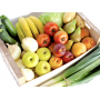 caja fruta y verdura para dos personas