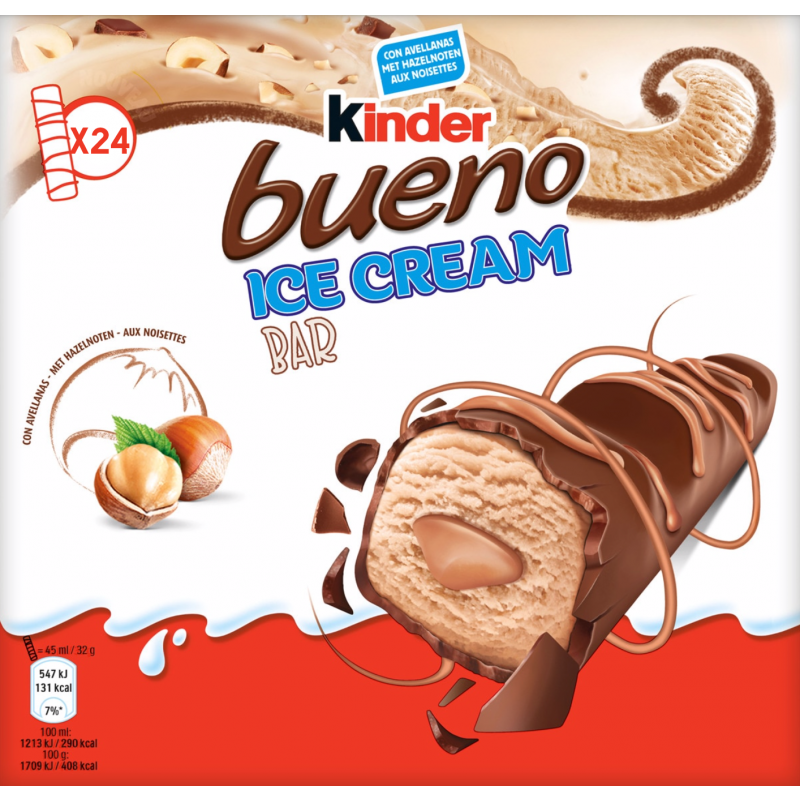 kínder bueno barrita helada 24 unidades