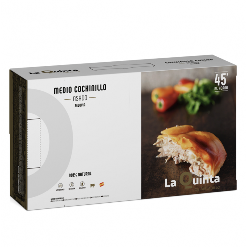 medio cochinillo asado