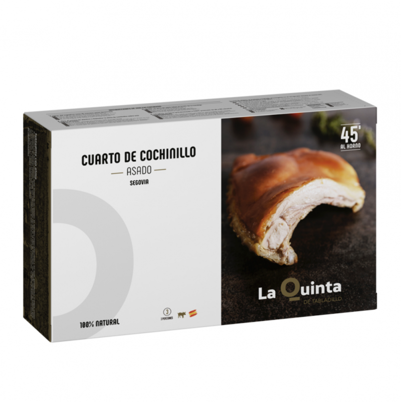 cuarto de cochinillo asado 3 raciones