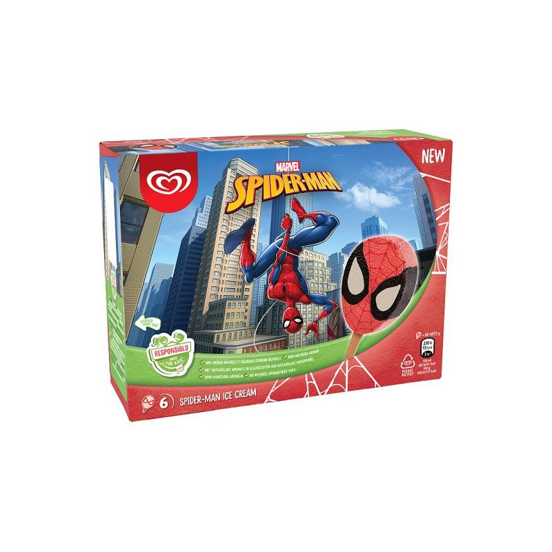 Helado Spiderman Caja 6 und