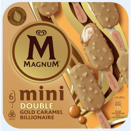 Magnum Mini Caramel Gold Billionaire 6 x 55 ml Magnum Mini Caramel Gold Billionaire 6 x 55 ml