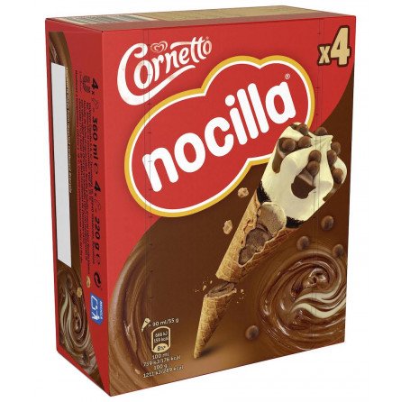 Helado Cornetto Nocilla 90 ml Caja 4 und Helado Cornetto Nocilla 90 ml Caja 4 und