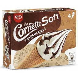 Cornetto Soft Chocolate Caja 4 und