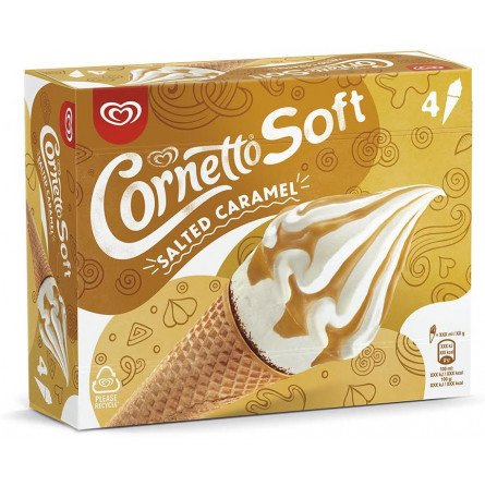 Cornetto Soft Salted Caramel Caja 4 und Cornetto Soft Salted Caramel Caja 4 und