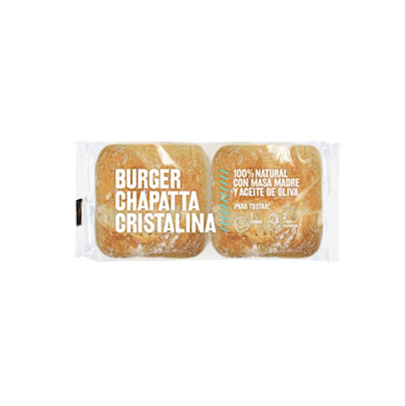 burguer chapatta cristalina 2 unidades