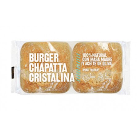burguer chapatta cristalina 2 unidades